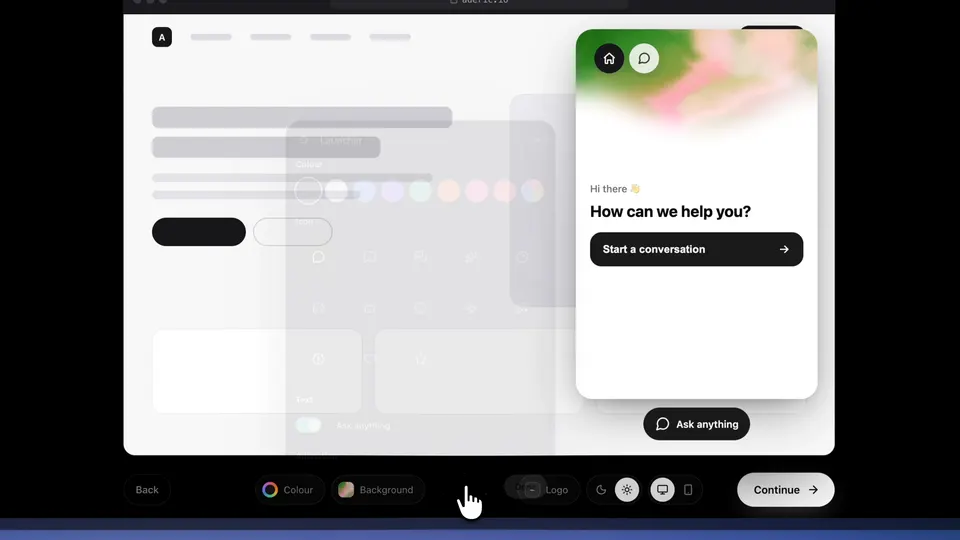 Onboarding: choosing the widget launcher style